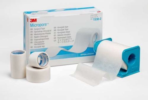 3M 1533-1 TAPE MICROPORE 1X10YD Box of 12 - Oz Medical Supply