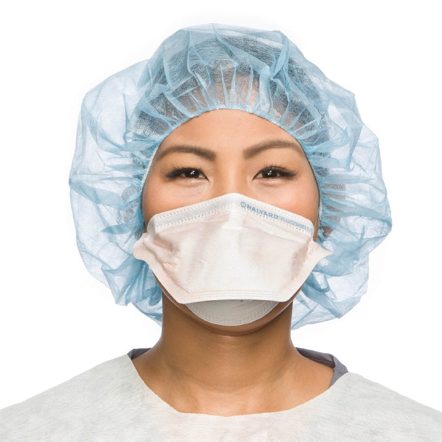 HALYARD FLUIDSHIELD Surgical N95 Respirators, ASTM Level 3 Mask, Regular, Orange, 46727