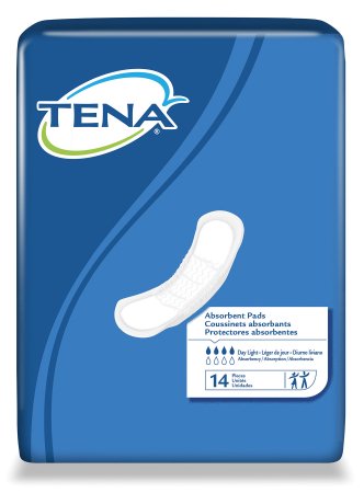 Bladder Control Pad TENA¬ Day Light 13 Inch Length Light Absorbency Female Disposable BG of 14
