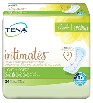 Bladder Control Pad TENA¬ Intimates» 10 Inch Length Light Absorbency Polymer Female Disposable BG of 24