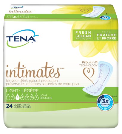 Bladder Control Pad TENA¬ Intimates» 10 Inch Length Light Absorbency Polymer Female Disposable CS of 144