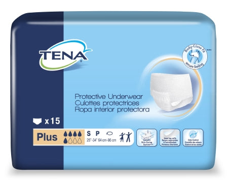 Adult Absorbent Underwear TENA¬ Protective Plus Pull On Small Disposable Heavy Absorbency CS of 60