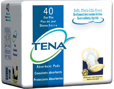 Bladder Control Pad TENA¬ Day Plus Heavy Absorbency Polymer Disp. CS of 80