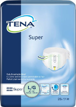 Adult Incontinent Brief TENA¬ Super Tab Closure Large Disposable Heavy Absorbency CS of 56