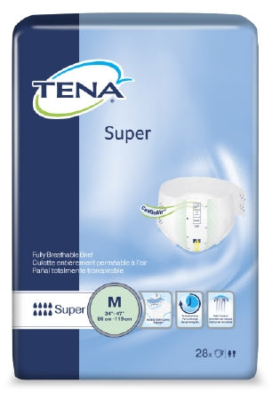 Adult Incontinent Brief TENA¬ Super Tab Closure Medium Disposable Heavy Absorbency CS of 56