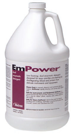 EmPower¨ Dual Enzymatic Instrument Detergent / Presoak Liquid Concentrate 1 Gallon Jug Fresh Scent