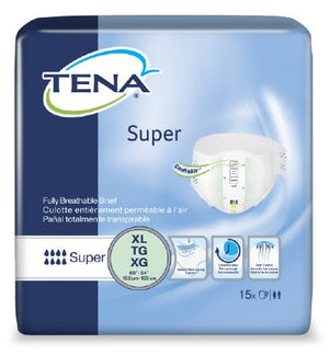Adult Incontinent Brief TENA¬ Super Tab Closure X-Large Disposable Heavy Absorbency CS of 60