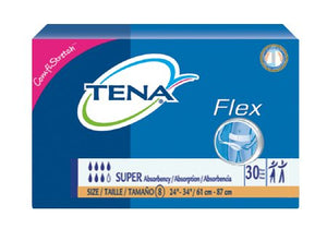 Adult Incontinent Belted Undergarment TENA¬ Flex» Super Pull On Size 8 Disposable Heavy Absorbency PK of 30