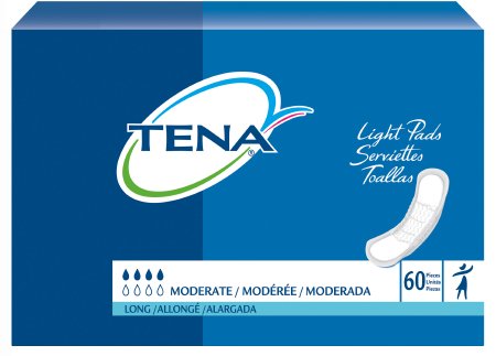 Bladder Control Pad Tena 13" Length Moderate Absorbency Female PK of 60