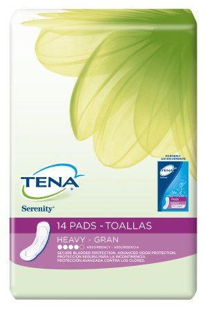 Bladder Control Pad TENA¬ Serenity¬ 13 Inch Length Heavy Absorbency Polymer Female Disposable BG of 14