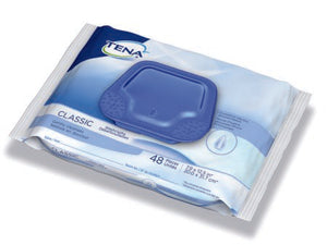 Bath Wipe TENA¬ Classic Soft Pack Aloe / Vitamin E / Chamomile Scented 48 Count PK of 48