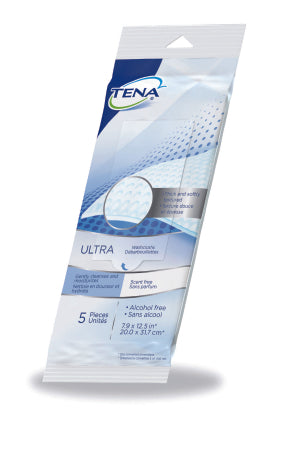 Bath Wipe TENA¬ Ultra Soft Pack Aloe / Vitamin E / Chamomile Unscented 5 Count CS of 500