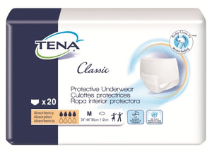 Adult Absorbent Underwear TENA¬ Classic Pull On Medium Disposable Heavy Absorbency CS of 80
