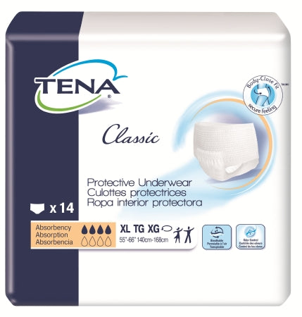 Adult Absorbent Underwear TENA¬ Classic Pull On X-Large Disposable Heavy Absorbency CS of 56