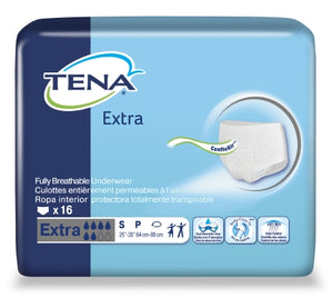 Adult Absorbent Underwear TENA¬ Extra Pull On Small Disposable Heavy Absorbency BG of 16