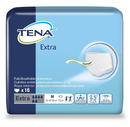 Absorbent Underwear TENA Plus Pull On Medium Disp. Heavy Absorbency BG of 16