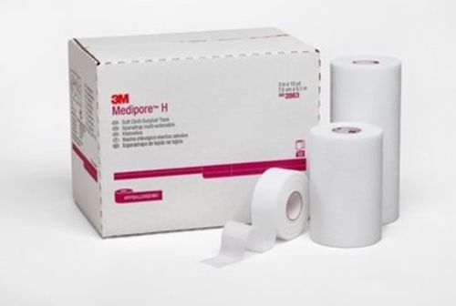 3M 2861 TAPE MEDIPORE H 1"X10YD Pack of  2