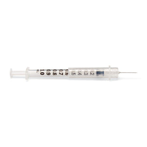 Safety TB Syringes by Ultimed,Clear,1.00 ML, Box of 100