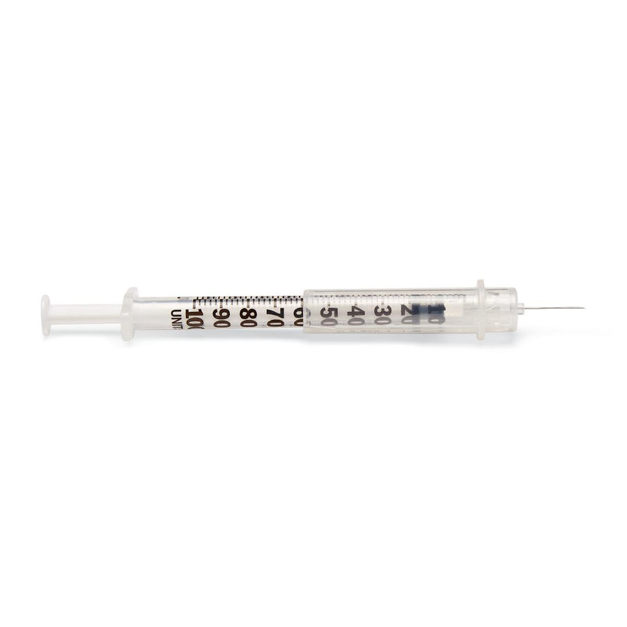 Safety Insulin Syringes, Box of 100