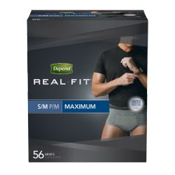 Depend Real Fit Absorbent Pull On Disposable Adult Incontinent Brief