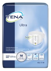 TENA  Absorbent Adult Disposable Incontinent Brief Ultra Tab Closure