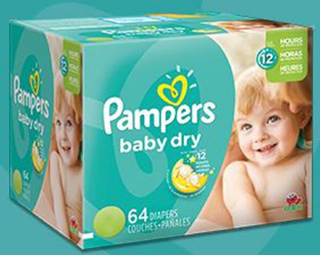 Pampers Absorbent Disposable Baby Dry Baby Diaper Tab Closure