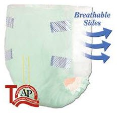 SmartCore Absorbent Disposable Adult Incontinent Brief Tab Closure
