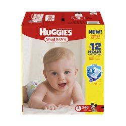 Huggies Snug & Absorbent Disposable Baby Diaper Tab Closure
