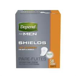 Depend Guards for Men Absorbent Loc Male Disposable Bladder Control Pad