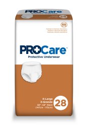 ProCareª Double Push Pull On Disposable Adult Absorbent Underwear