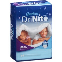 Comfees DriNite Absorbent Disposable Pull On Youth Underwear