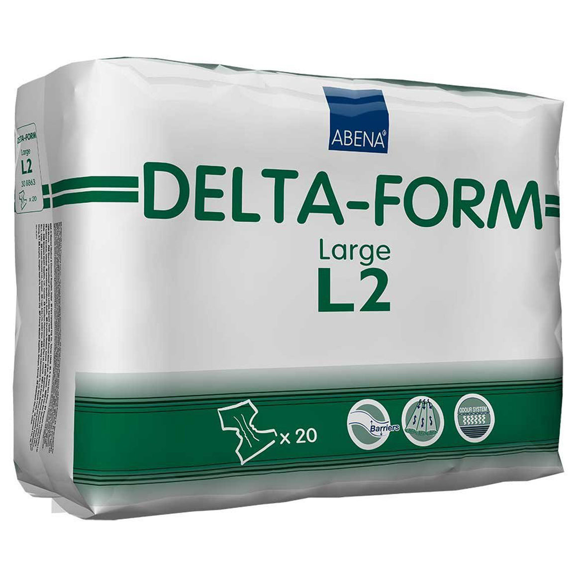 Abena Delta Form Absorbent Adult Disposable Incontinent Brief Tab Closure