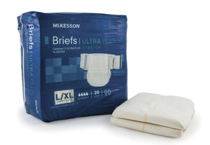 McKesson Absorbent Disposable Adult Incontinent Brief Tab Closure