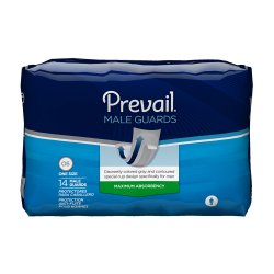 Prevail Absorbent Polymer Male Disposable Bladder Control Pad