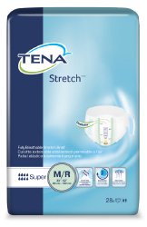 TENA¨ Stretch Super Tab Closure Disposable Absorbent Adult Incontinent Brief