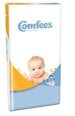 Comfees Absorbent Disposable Newborn Baby Diaper Tab Closure
