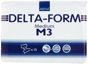 Abena Delta Form Absorbent Adult Disposable  Incontinent Brief Tab Closure