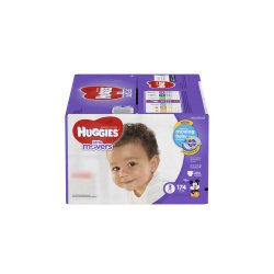 Huggies Absorbent Disposable Little Movers Plus Baby Diaper Tab Closure