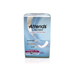 Attends Discreet Absorbent Polymer Disposable Female Bladder Control Pad