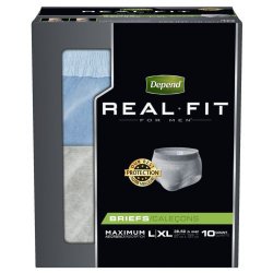 Depend Real Fit Absorbent Pull On Disposable Adult Absorbent Underwear