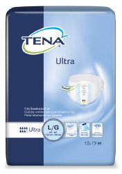 TENA Absorbent Disposable Adult Incontinent Brief Ultra Tab Closure