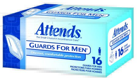 Attends Guards For Men Absorbent Polymer Disposable Male Bladder Control Pad