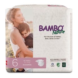 Bambo Nature Absorbent Disposable Baby Diaper Tab Closure